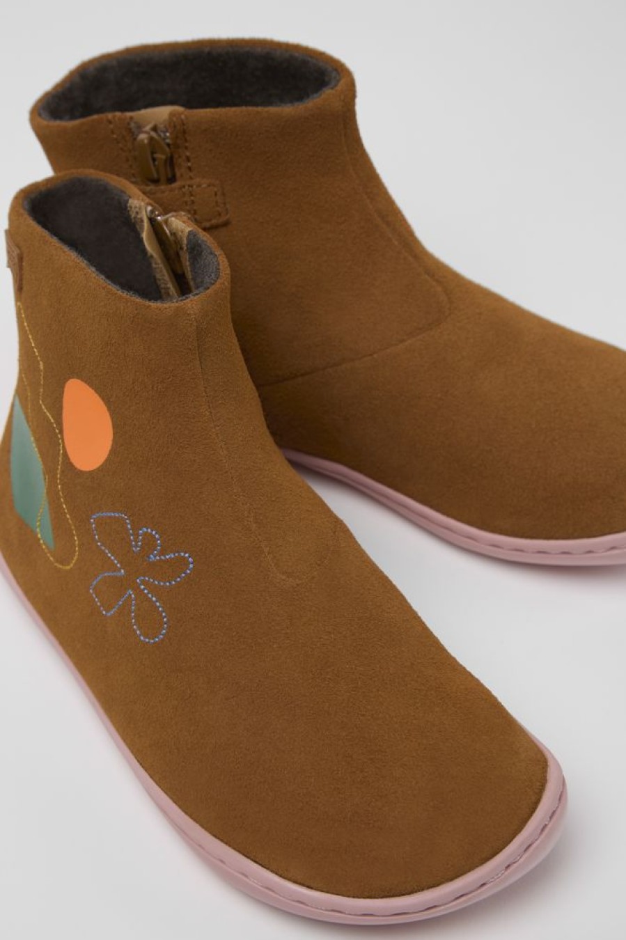 Kids CamperLab Boots | Multicolored Nubuck Boots