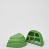 Women CamperLab Junction Toe Caps | Green Synthetic Boot Cap