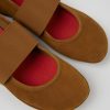 Women CamperLab Formal Shoes | Brown Nubuck Ballerina Flats For Women