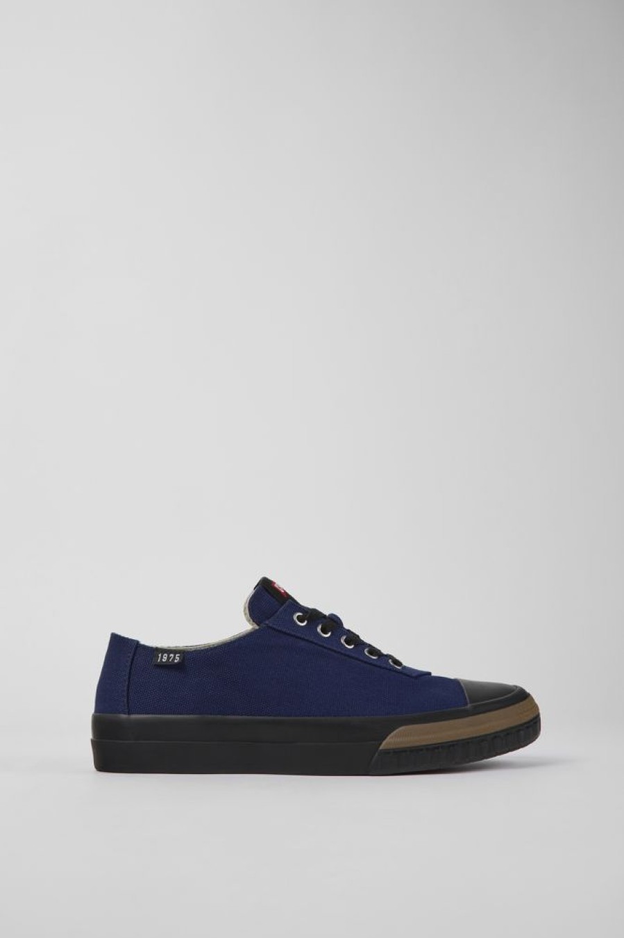 Men CamperLab Sneakers | Blue Recycled Cotton Sneakers For Men