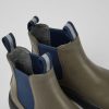 Kids CamperLab Boots | Gray And Blue Ankle Boots