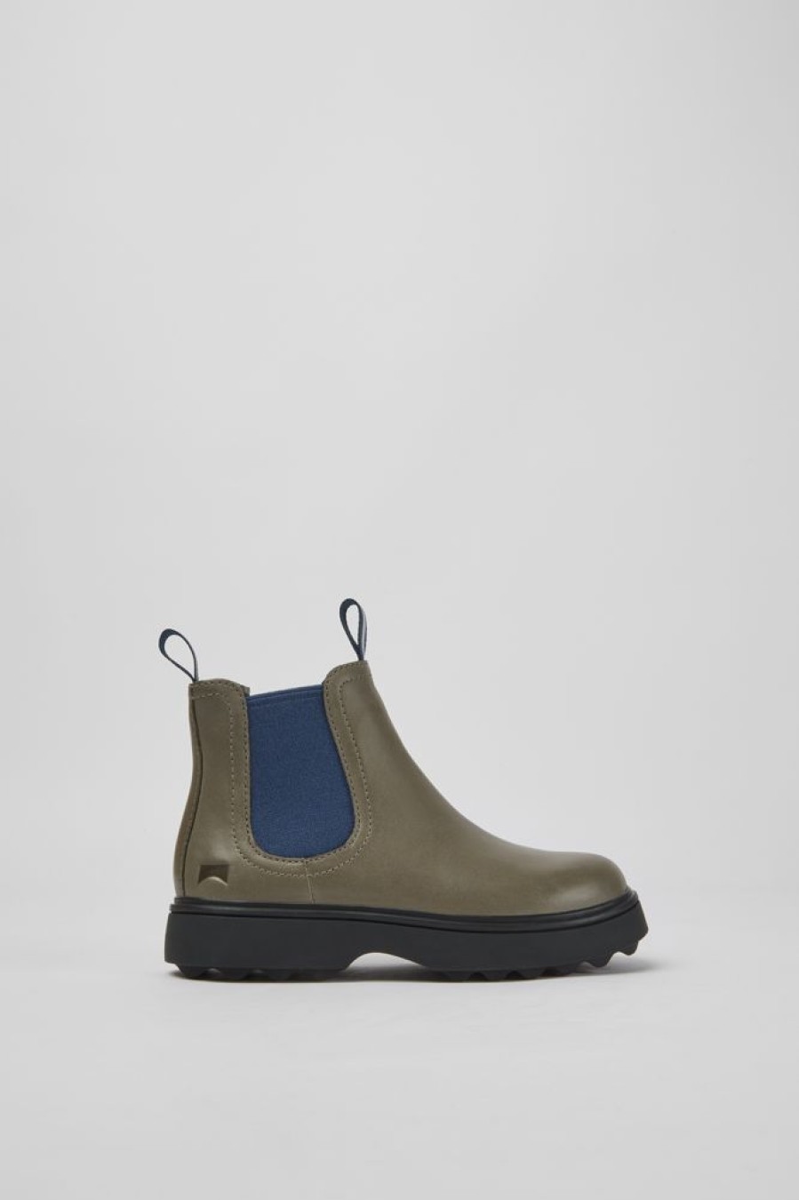 Kids CamperLab Boots | Gray And Blue Ankle Boots