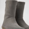 Kids CamperLab Boots | Gray Nubuck Boots For Kids