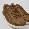 Men CamperLab Sneakers | Brown Leather Sneakers For Men