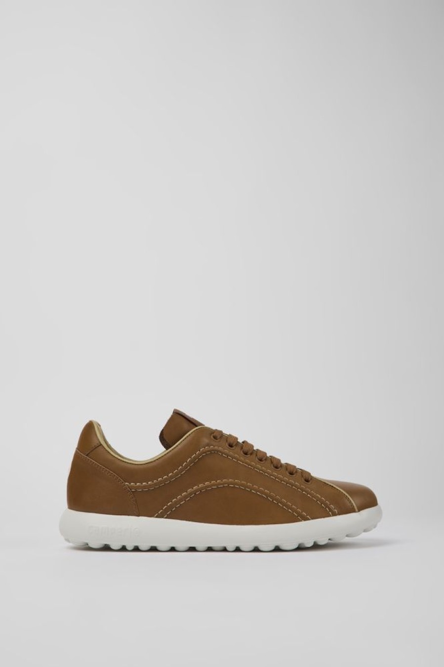 Men CamperLab Sneakers | Brown Leather Sneakers For Men