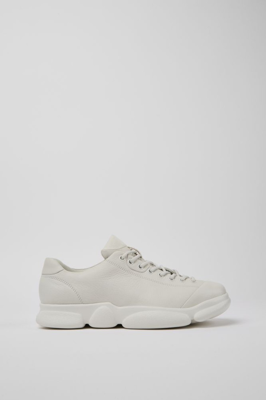 Men CamperLab Sneakers | White Leather Shoes For Men