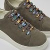 Women CamperLab Sneakers | Brown-Gray Nubuck Sneakers For Women