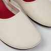 Women CamperLab Ballerinas | White Leather Mary Jane For Women