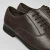 Women CamperLab Formal Shoes | Brown Leather Shoes For Women