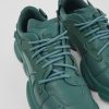 Women CamperLab Sneakers | Green Leather And Textile Sneakers For Women