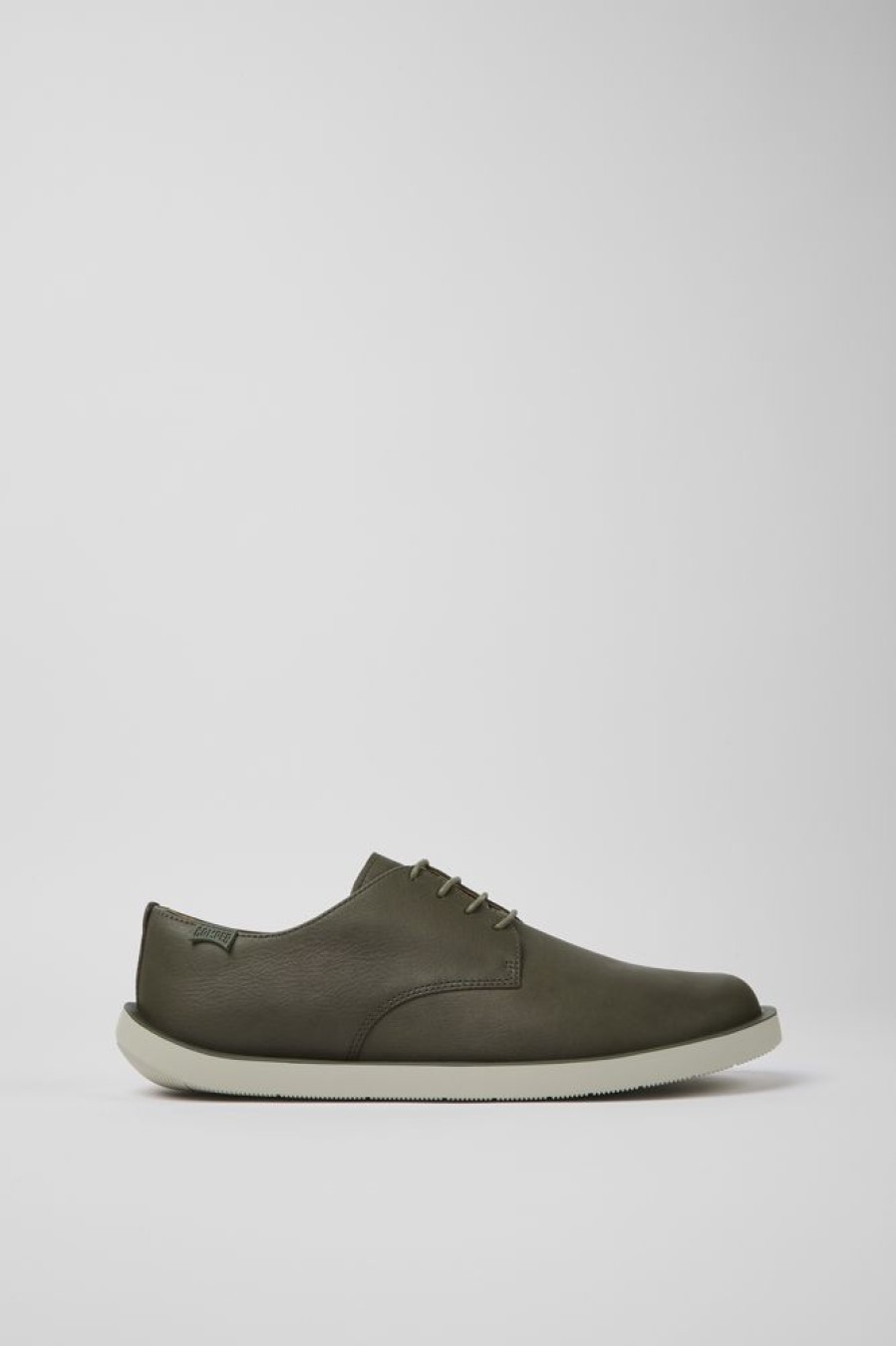 Men CamperLab Casual Shoes | Green Leather Shoes For Men