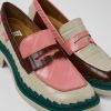 Women CamperLab Formal Shoes | Multicolored Leather Loafers For Women