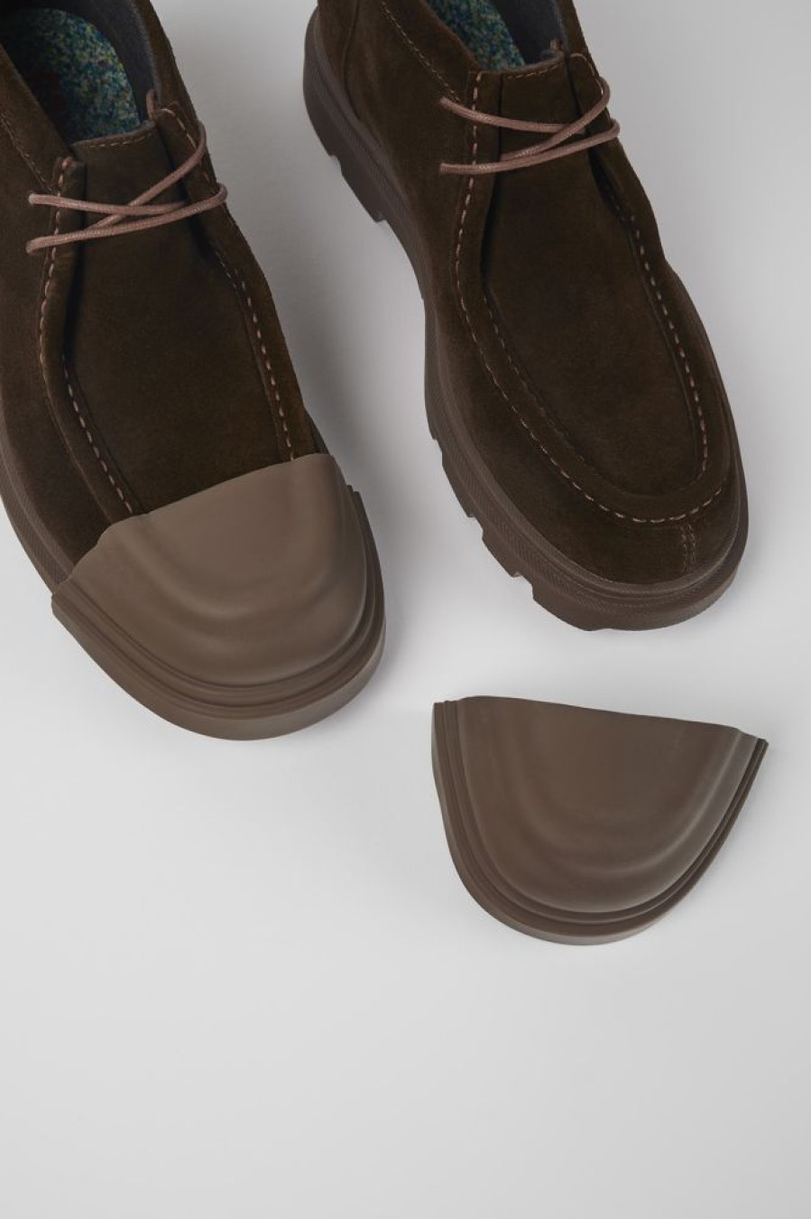 Women CamperLab Junction Toe Caps | Brown Rubber Toe Caps