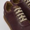 Men CamperLab Casual Shoes | Brown Vegetable Tanned Leather Shoes For Men