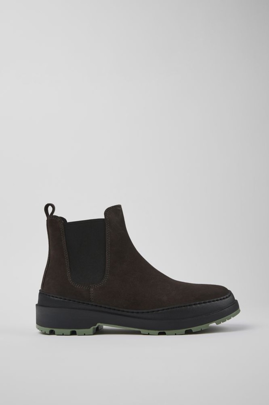 Men CamperLab Ankle Boots | Gray Nubuck Ankle Boots For Men