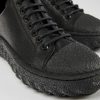 Men CamperLab Casual Shoes | Black Leather Shoes For Men