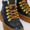 Kids CamperLab Boots | Navy Blue Leather And Nubuck Ankle Boots For Kids