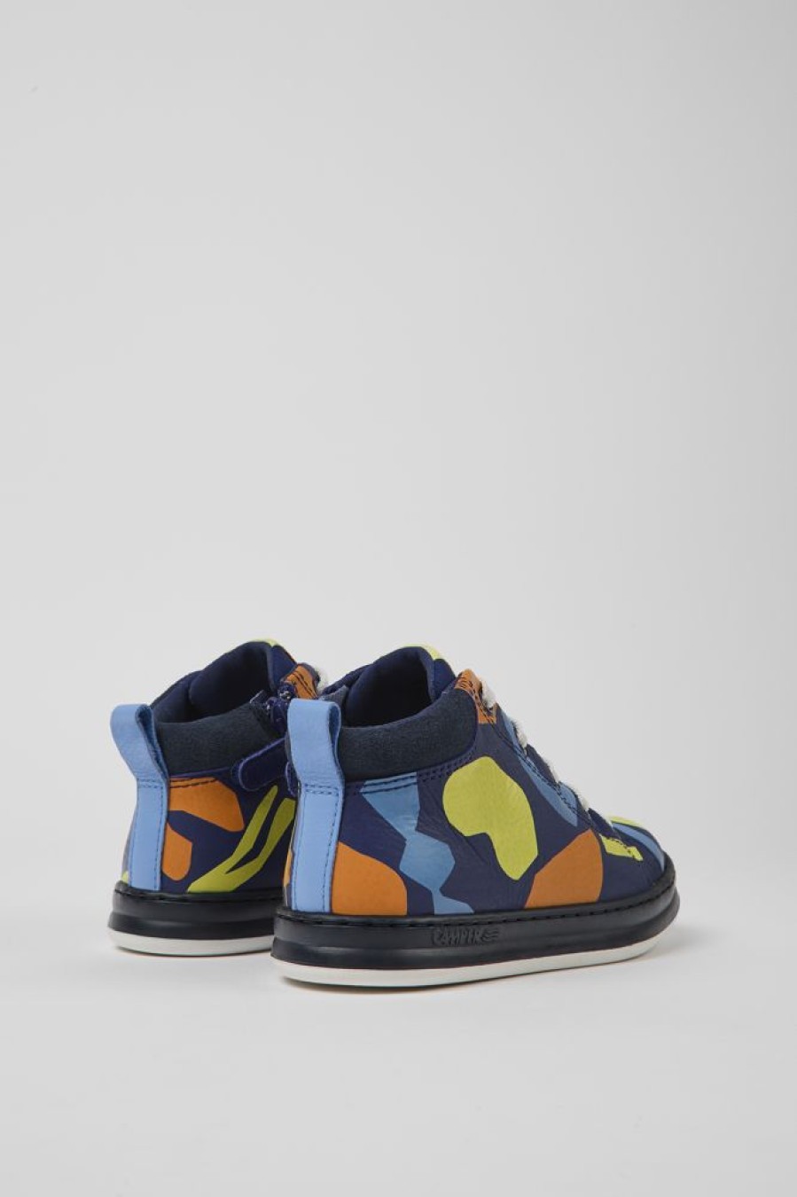 Kids CamperLab Sneakers | Multi-Colored Leather And Textile Boots