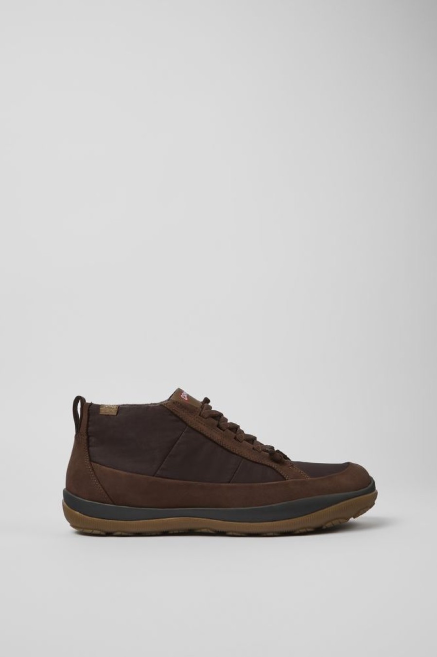 Men CamperLab Casual Shoes | Brown Ankle Boots For Men