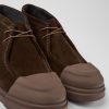 Men CamperLab Formal Shoes | Brown Nubuck Shoes For Men