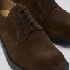 Men CamperLab Formal Shoes | Brown Nubuck Shoes For Men