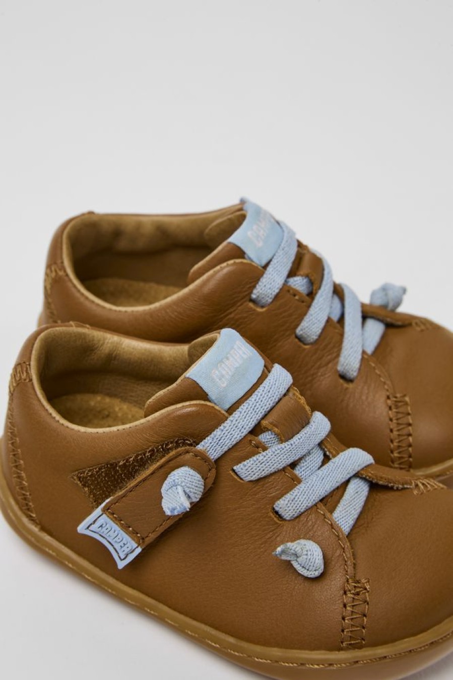 Kids CamperLab Boots | Brown Leather Shoes For Kids