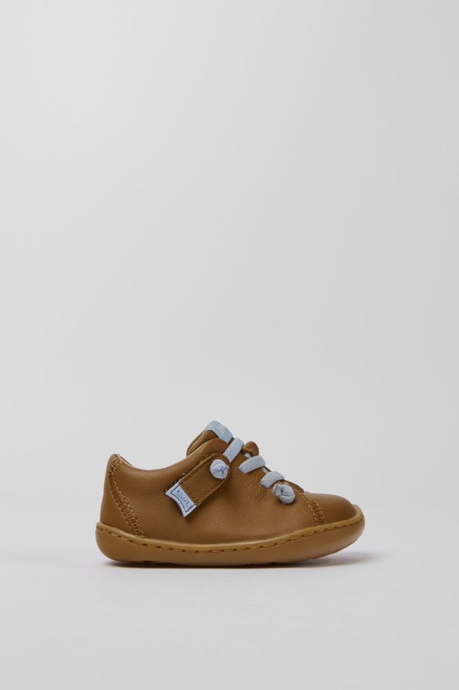 Kids CamperLab Boots | Brown Leather Shoes For Kids