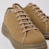 Women CamperLab Sneakers | Beige Recycled Leather Sneakers For Women