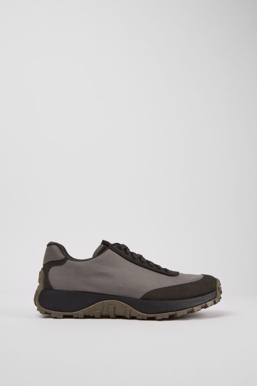 Men CamperLab Sneakers | Gray And Black Textile And Nubuck Sneakers For Men