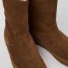 Women CamperLab Boots | Brown Nubuck Boots For Women