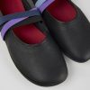 Women CamperLab Formal Shoes | Black Leather Ballerina For Women