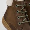 Kids CamperLab Boots | Brown Leather And Nubuck Ankle Boots For Kids