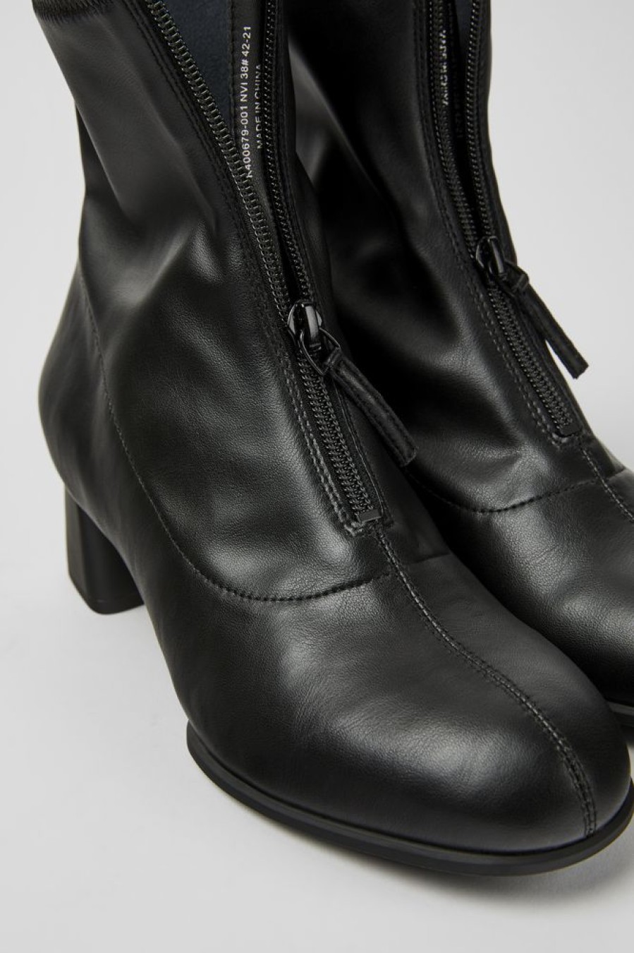 Women CamperLab Ankle Boots | Black Textile Ankle Boots