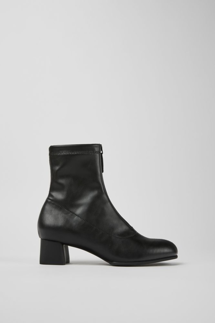 Women CamperLab Ankle Boots | Black Textile Ankle Boots