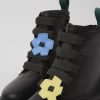 Kids CamperLab Boots | Black Leather Lace-Up Boots