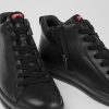 Men CamperLab Sneakers | Black Leather Sneakers