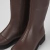 Women CamperLab Boots | Brown Leather Boots For Women