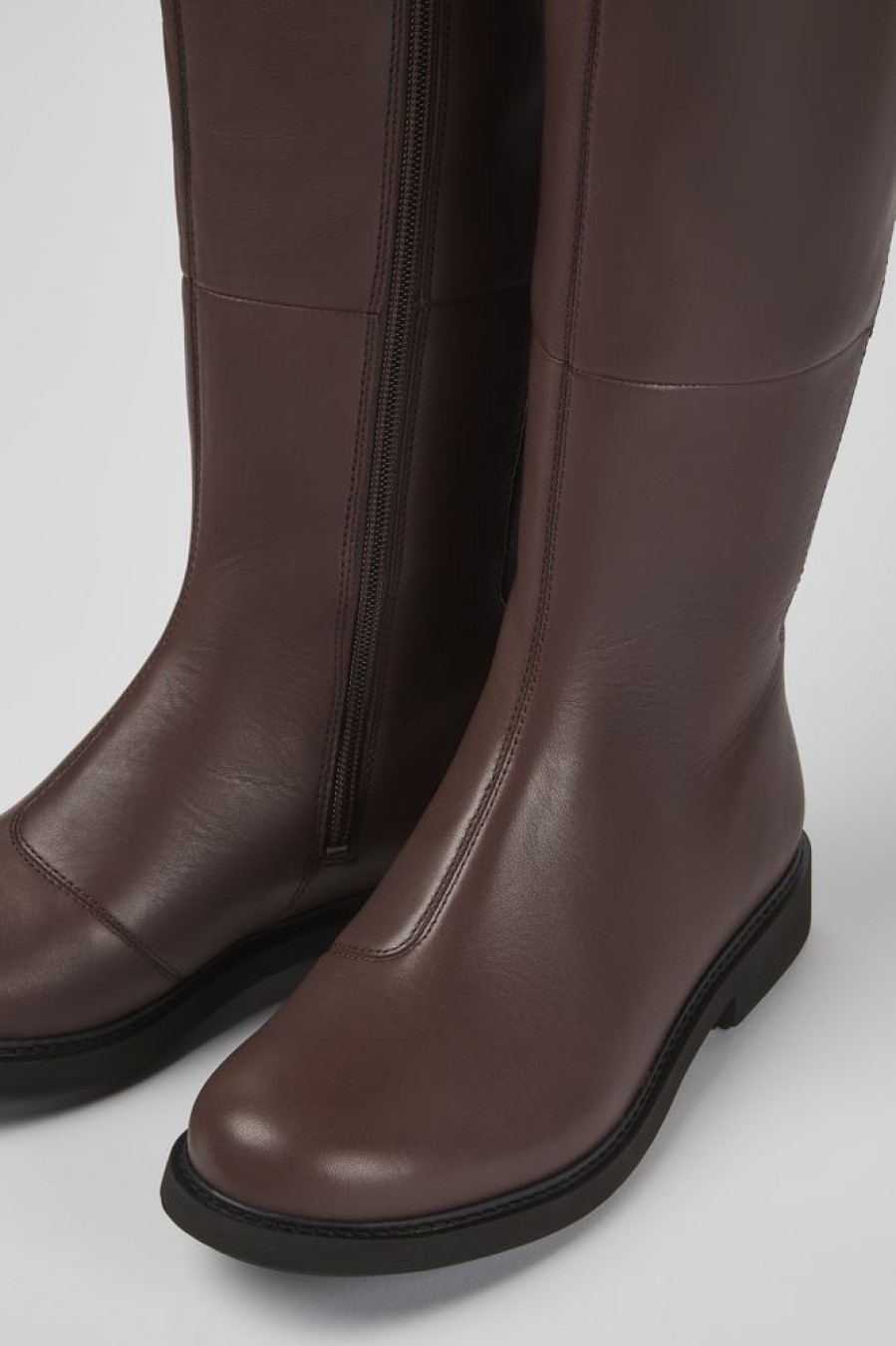 Women CamperLab Boots | Brown Leather Boots For Women