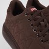 Men CamperLab Casual Shoes | Burgundy Textile Sneakers For Men