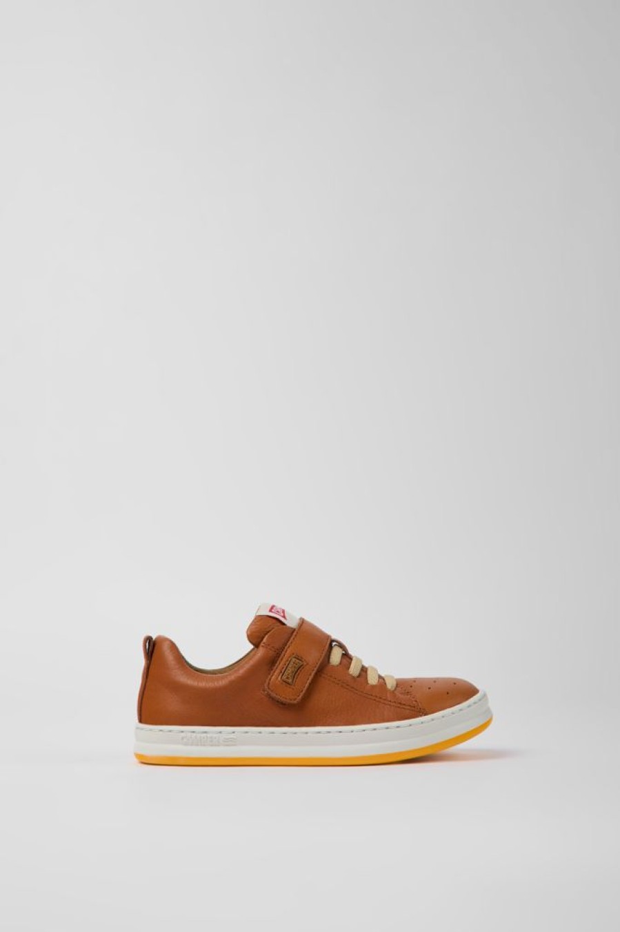 Kids CamperLab Sneakers | Brown Leather Sneakers For Kids