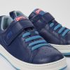 Kids CamperLab Sneakers | Blue Leather Sneakers For Kids