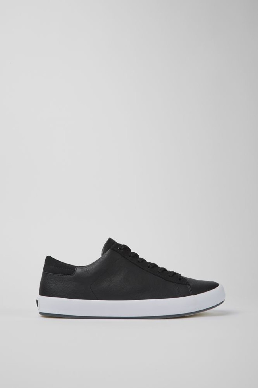 Men CamperLab Sneakers | Black Leather And Nubuck Sneakers For Men