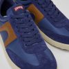 Men CamperLab Sneakers | Blue And Brown Sneakers For Men