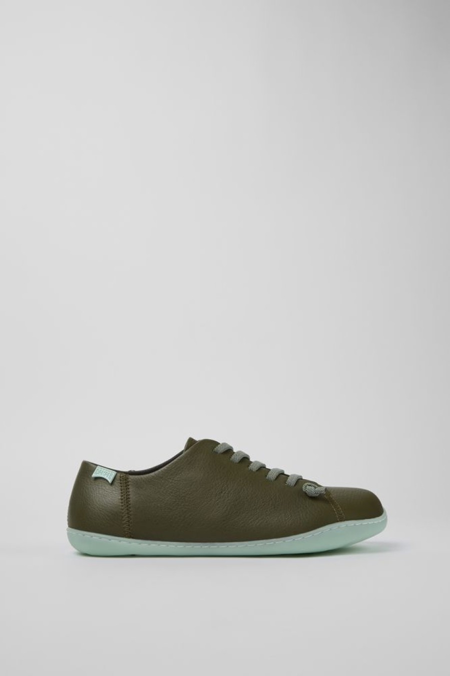 Men CamperLab Casual Shoes | Green Leather Basket For Men