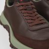 Women CamperLab Sneakers | Burgundy Leather And Nubuck Sneakers For Women