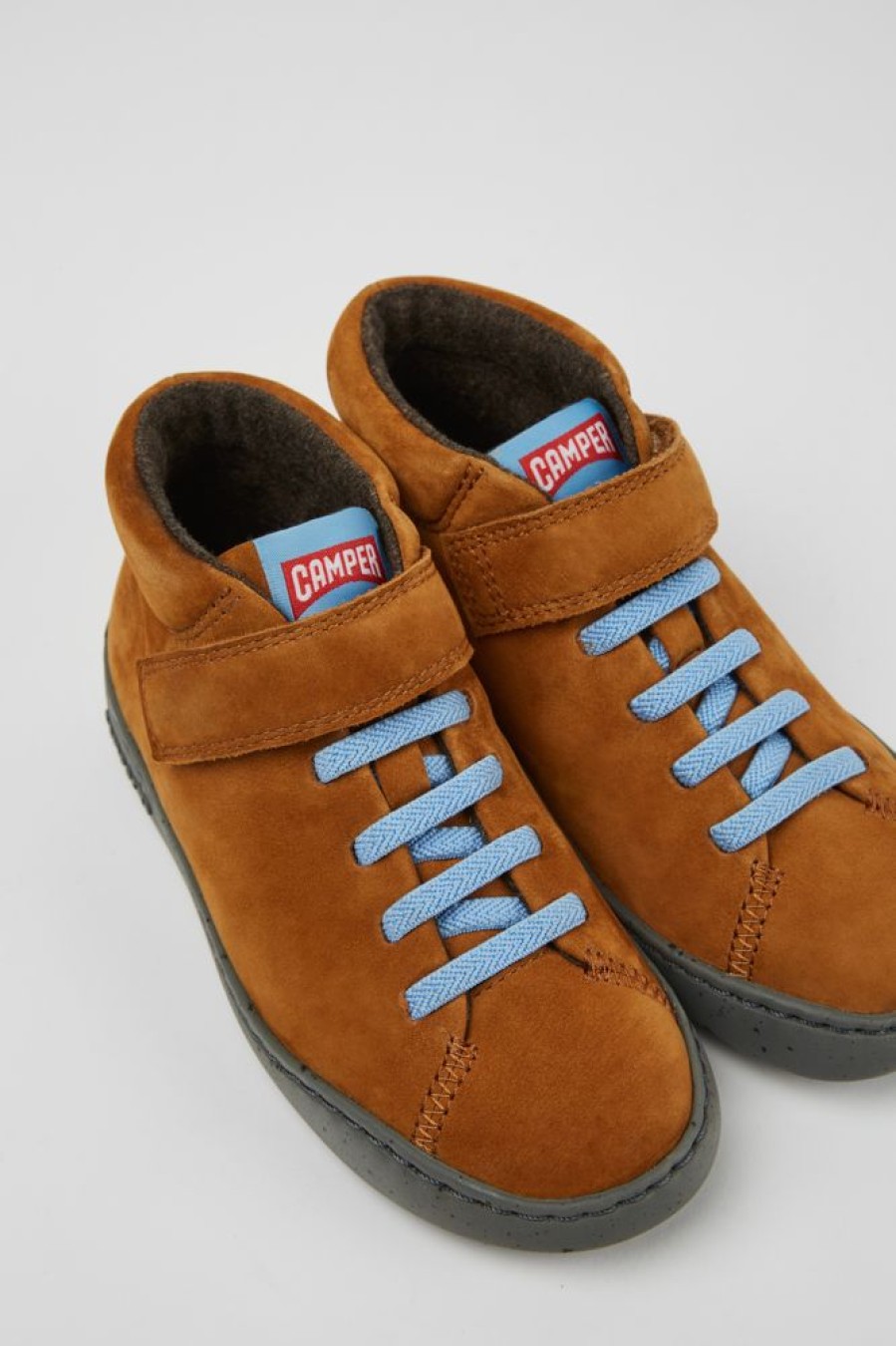 Kids CamperLab Sneakers | Brown Nubuck Boots