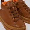 Kids CamperLab Boots | Brown Leather Lace-Up Boots