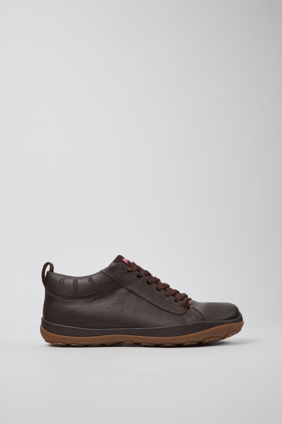 Men CamperLab Casual Shoes | Brown Leather Shoes For Men