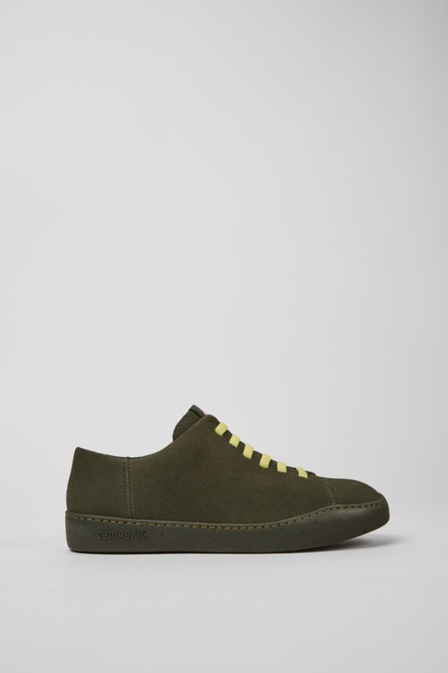 Men CamperLab Sneakers | Green Nubuck Sneakers For Men