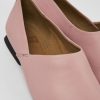 Women CamperLab Flat Shoes | Pink Leather Ballerinas For Women